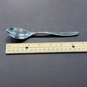 Gourmet Settings Stainless Steel Spoons Set of 4 Teardrop Handle 2 Sizes Silver